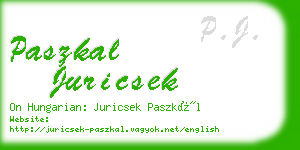 paszkal juricsek business card